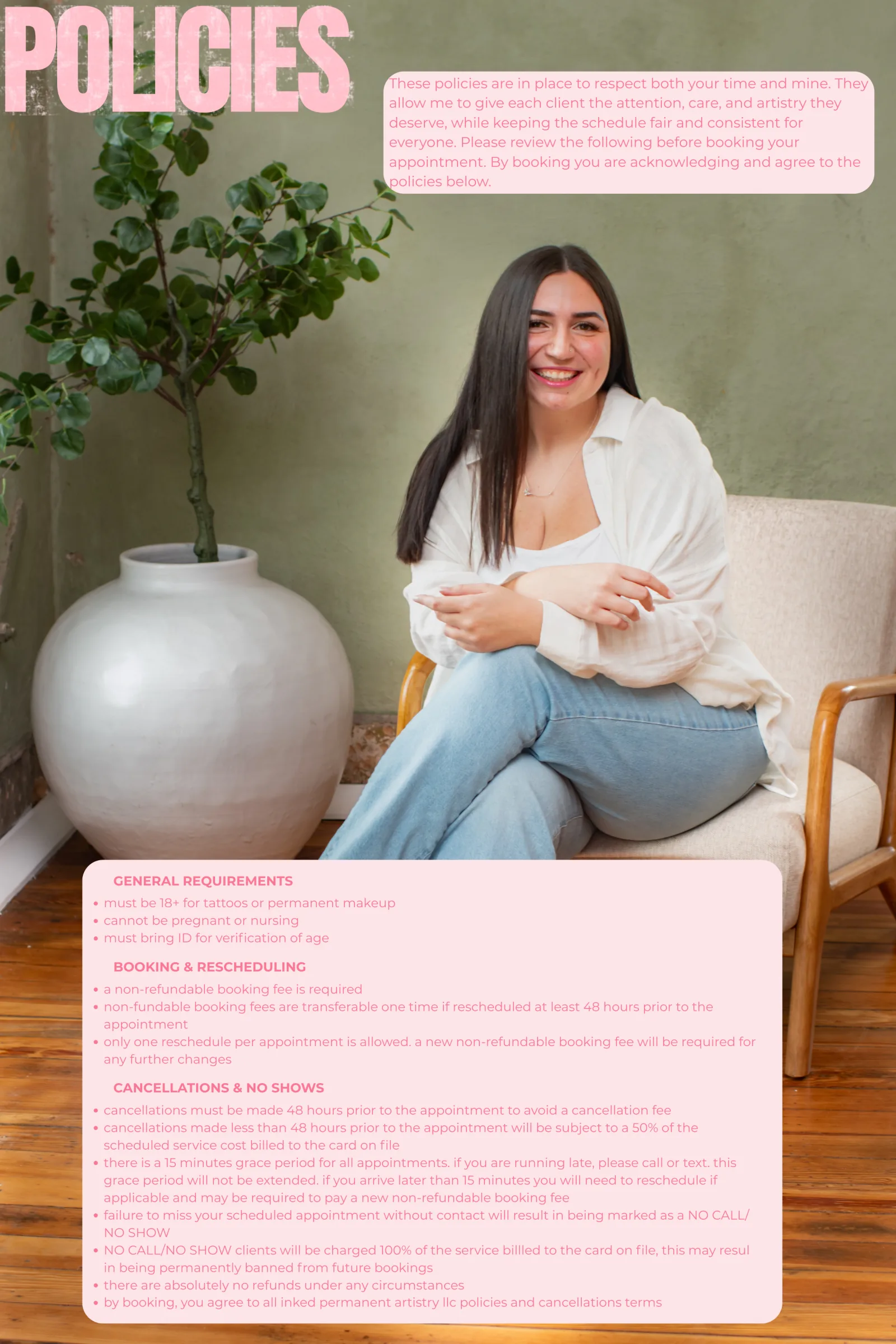 Rachel at Inked Permanent Artistry studio